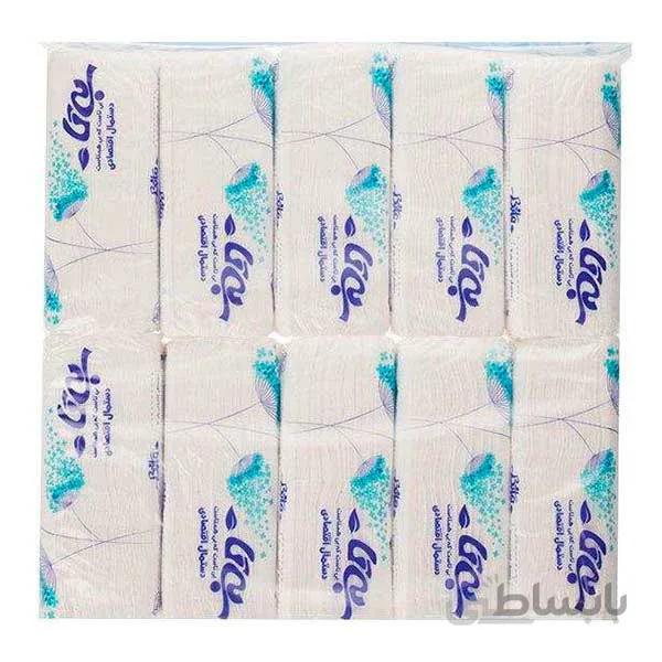 دستمال کاغذی اقتصادی خانواده بیتا در بسته 10 عددی ا bita economical tissue paper
