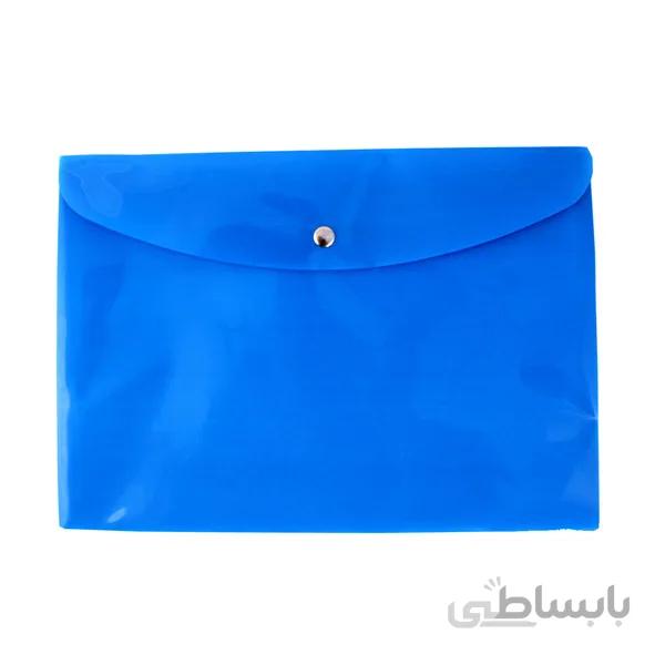 پوشه دکمه دار A5 طرح آبی