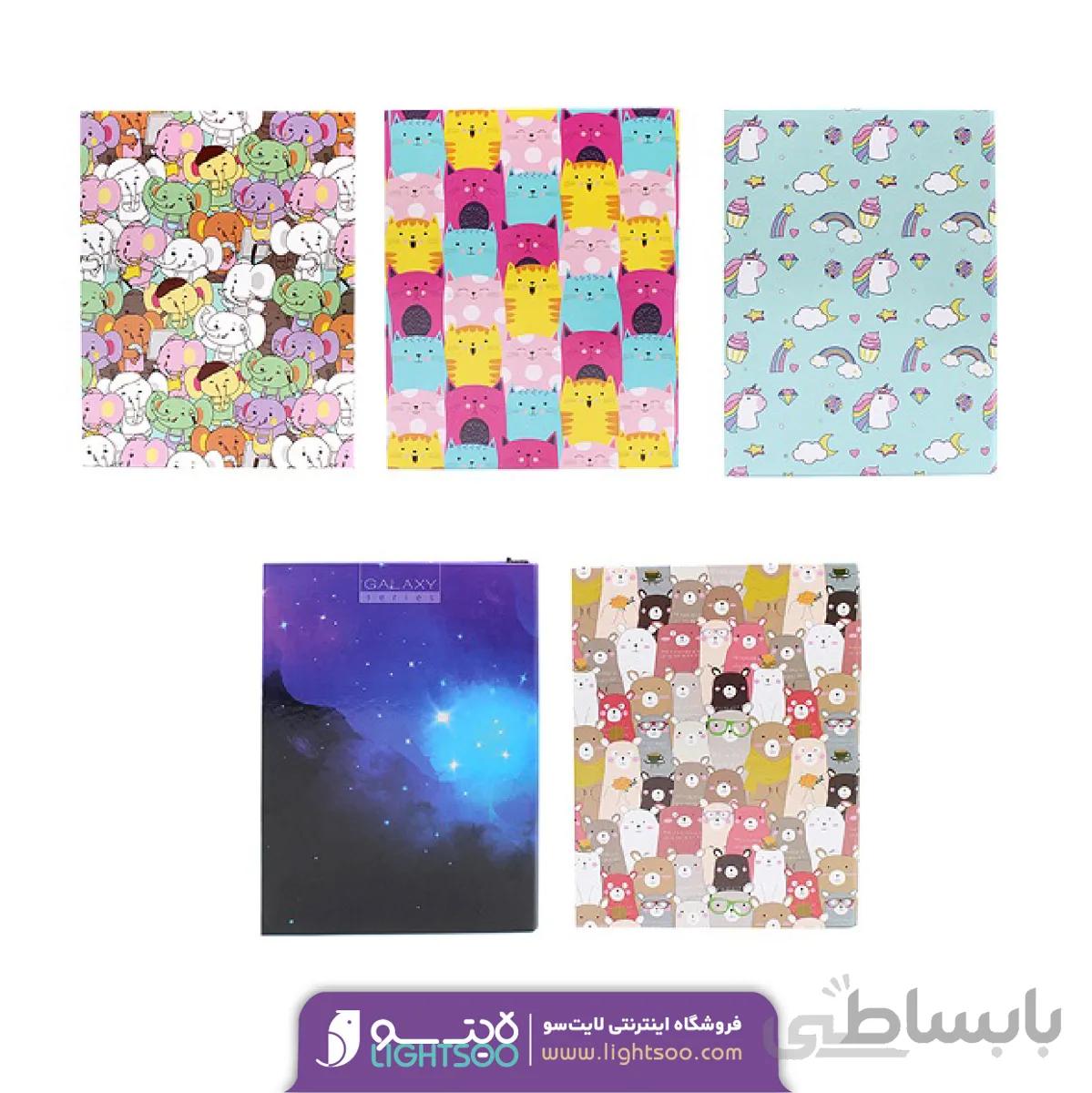 دفتر کلاسوری ۲۶ حلقه A4 طرح فانتزی