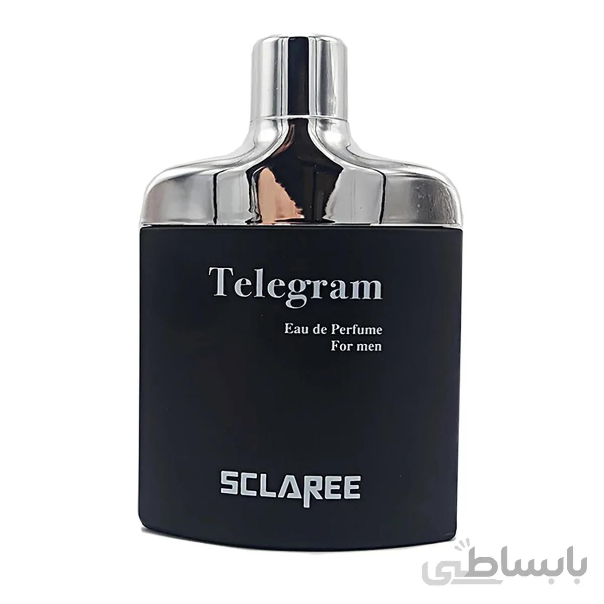ادو پرفیوم مردانه اسکلاره مدل SCALAREE Telegram Black حجم 82 میلی لیتر ا SCLAREE Telegram Black Eau De Parfum For Men 82ml