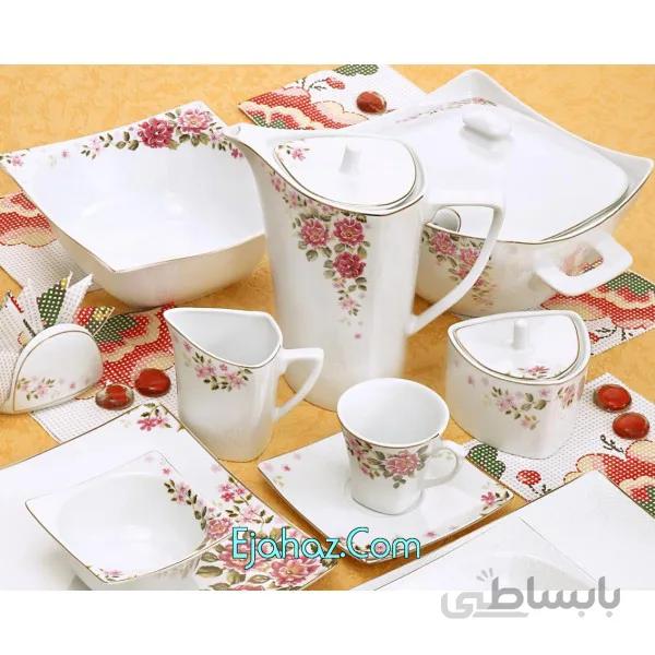 سرویس غذاخوری 6 نفره 30 پارچه چینی پردیس کاشان قالب ونوس نانسی_ 253