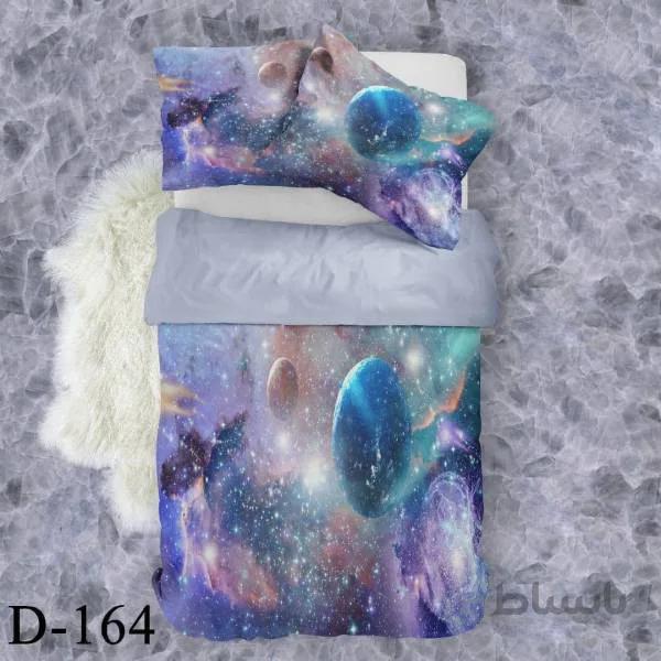 روتختی سه بعدی ساتن ابریشم ترک طرح مدرن - کد D 164
