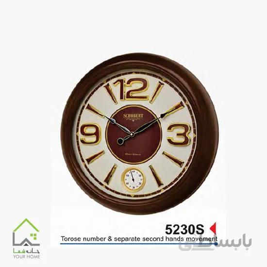 ساعت دیواری گرد بزرگ صفحه ثانیه شمار جدا 5230S
