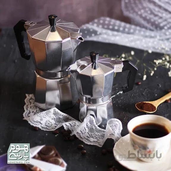موکاپات آلومینیومی ۵ سایزموکاپات چیست و چطور کار می‌کند؟طرز تهیه اسپرسو با موکاپات به چه صورت است؟