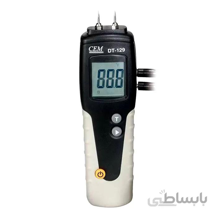 رطوبت سنج چوب و کاغذ تماسی جامدات سم مدل CEM DT-129 ا Moisture meter CEM DT-129