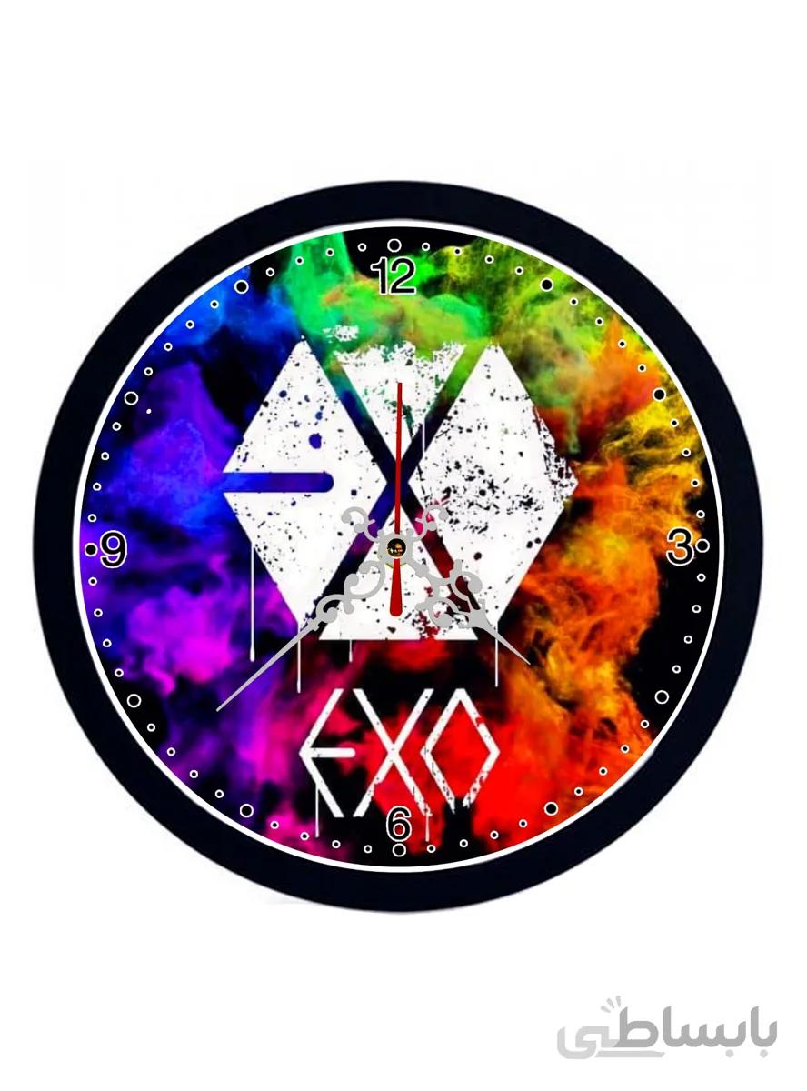 ساعت دیواری طرح گروه exo