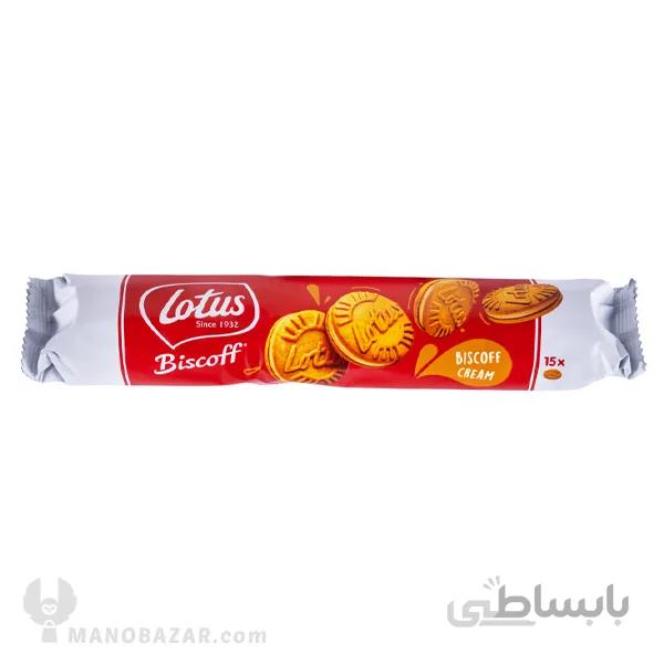 بیسکویت کرمدار لوتوس کرم بیسکوف Biscoff : وزن 150 گرم