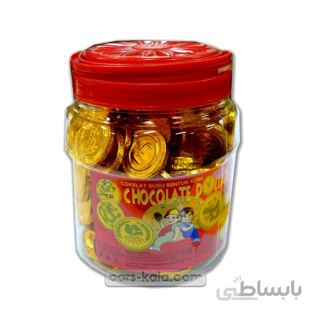 شکلات خالص طرح سکه دلار 100 عددی