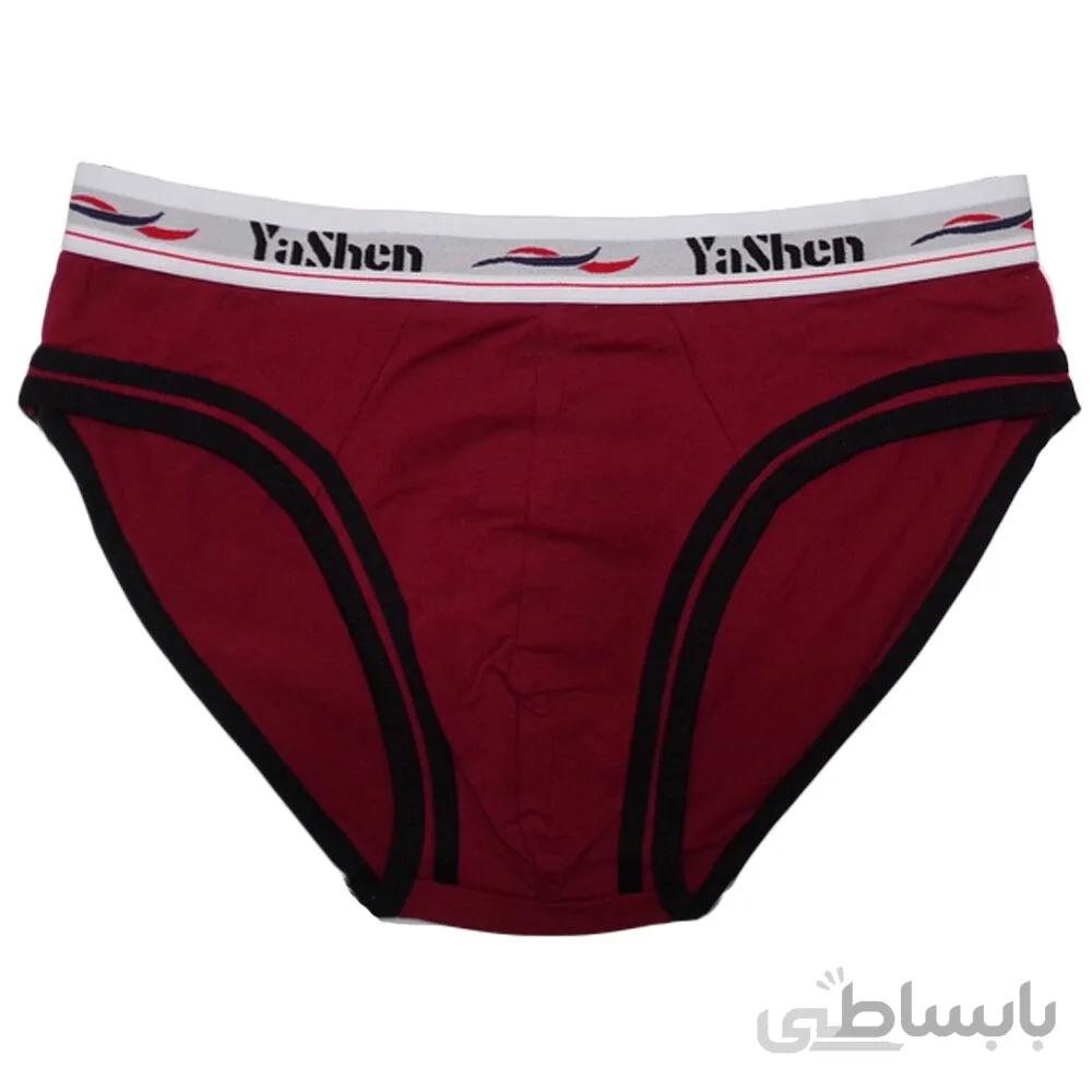 شورت اسلیپ پنبه YASHEN مردانه طرح مغزی دوزی