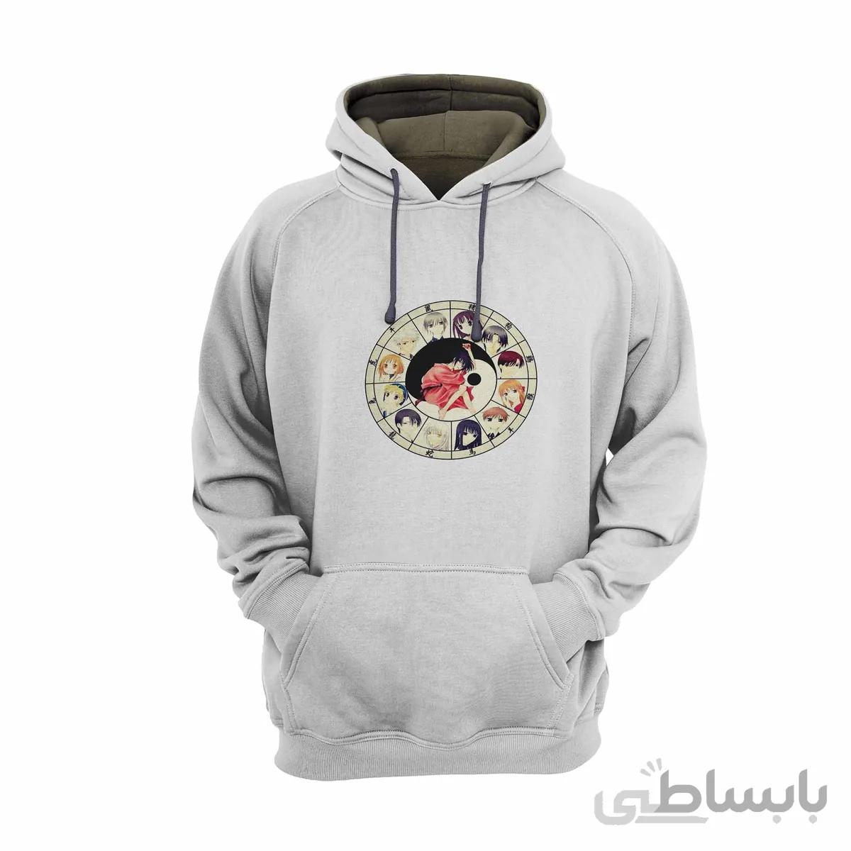 هودی سفید طرح انیمه فروتس بسکت (سبد میوه) Fruits Basket کد KCT10456 کد 285150