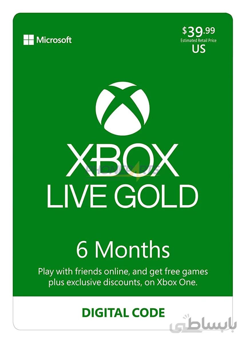 عضویت طلایی 6 ماهه ایکس باکس لایو - Gold Membership
