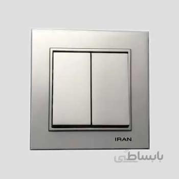 کلید و پریز ایران الکتریک مدل برلیان سیلور ا iran electric brilliant model