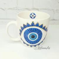 ماگ چشم نظر سرامیکی و دستساز طرح 3۷