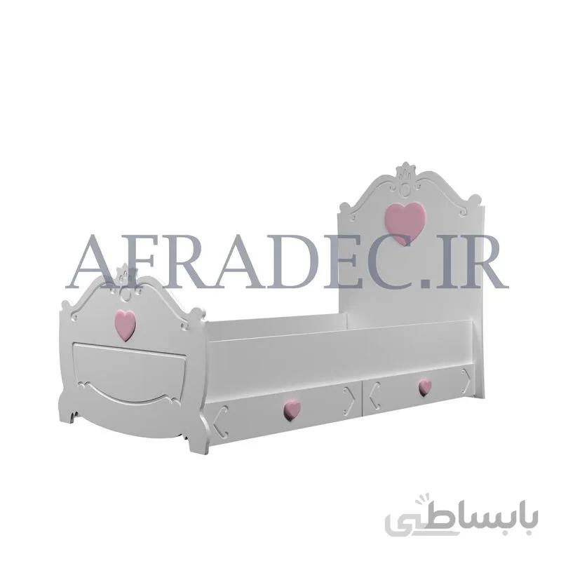 تخت خواب نوجوان مدل قلب