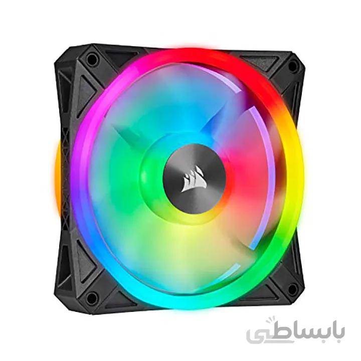 فن کیس کورسیر QL 120 RGB-SINGLE ا CORSAIR QL 120 RGB-SINGLE