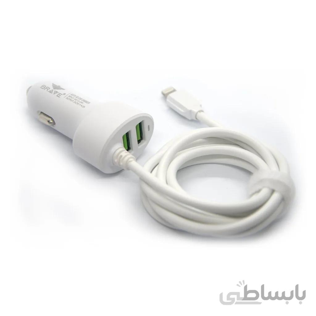 شارژر فندکی مخصوص ماشین برند بریو مدل Brave Car Charger Bcc 214