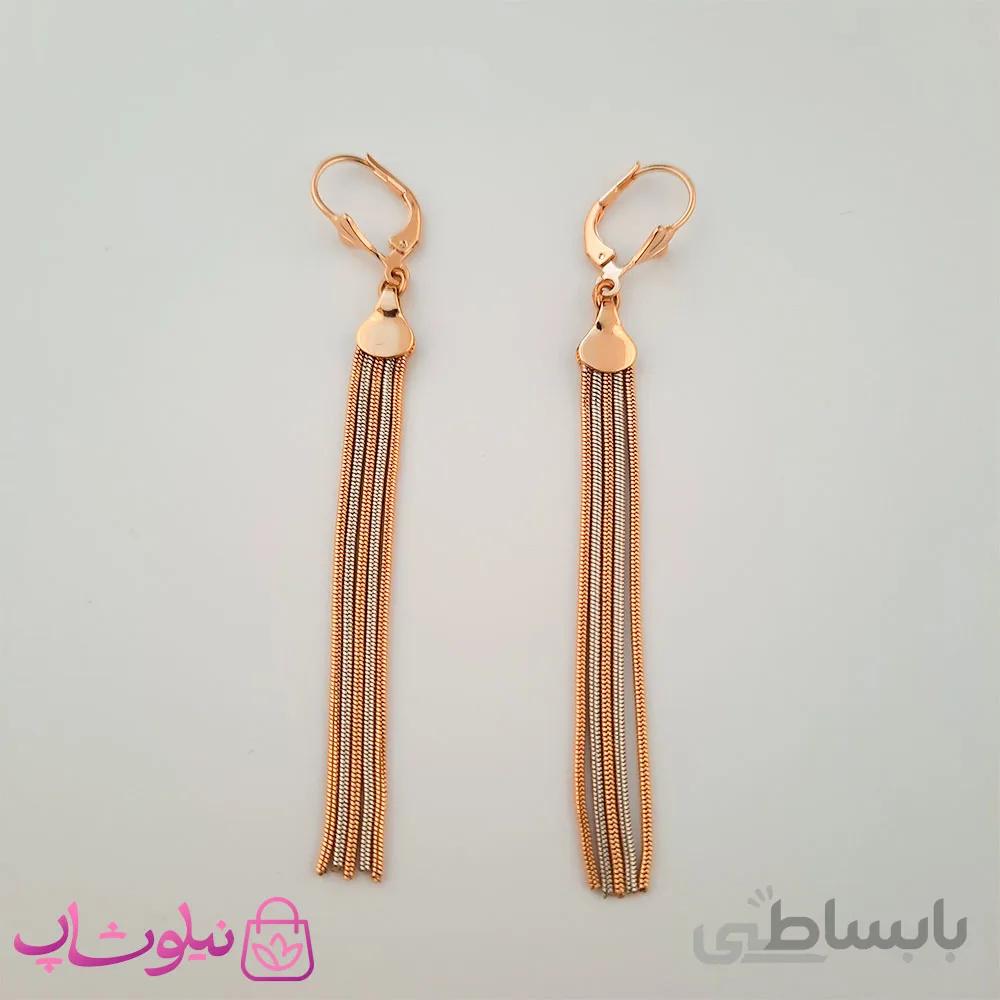 گوشواره زنانه ریشه ای اویز بلند ژوپینگ کد 2970