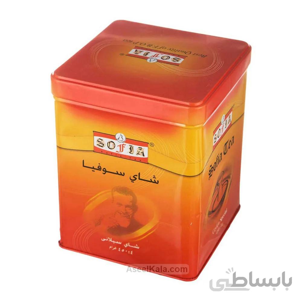 چای سوفیا Sofia قوطی ساده وزن 450 گرم