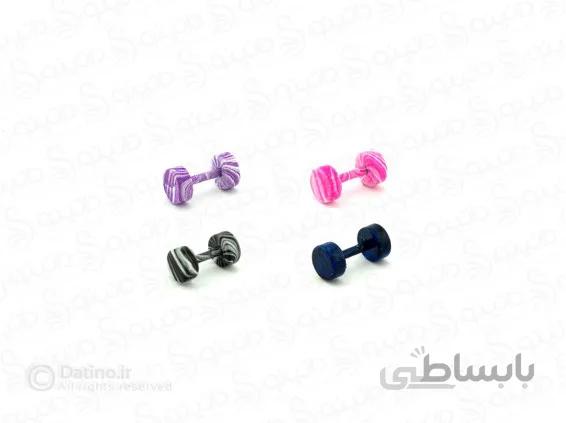 پیرسینگ گوش رنگی ساده zarrin-p-41
