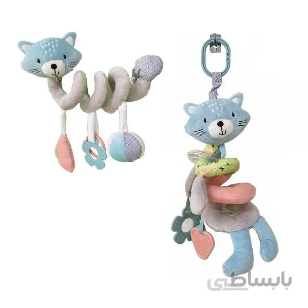 آویز عروسکی مارپیچ طرح گربه کیکا بو Kikka boo