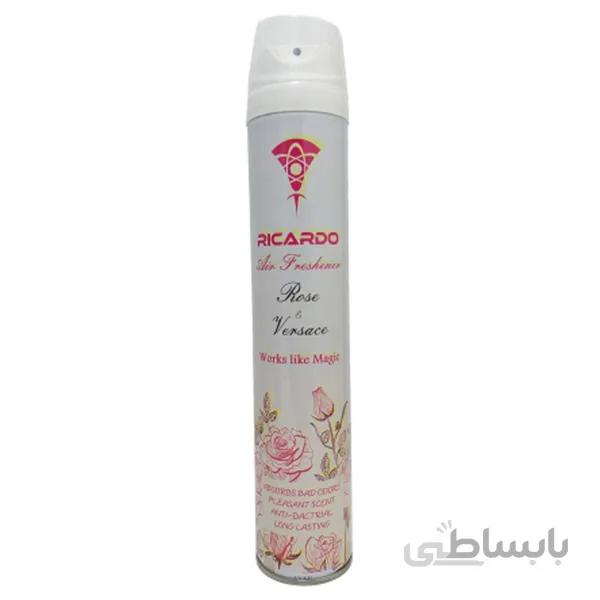 اسپری خوشبو کننده هوا ریکاردو مدل rose and versace حجم 400 میل