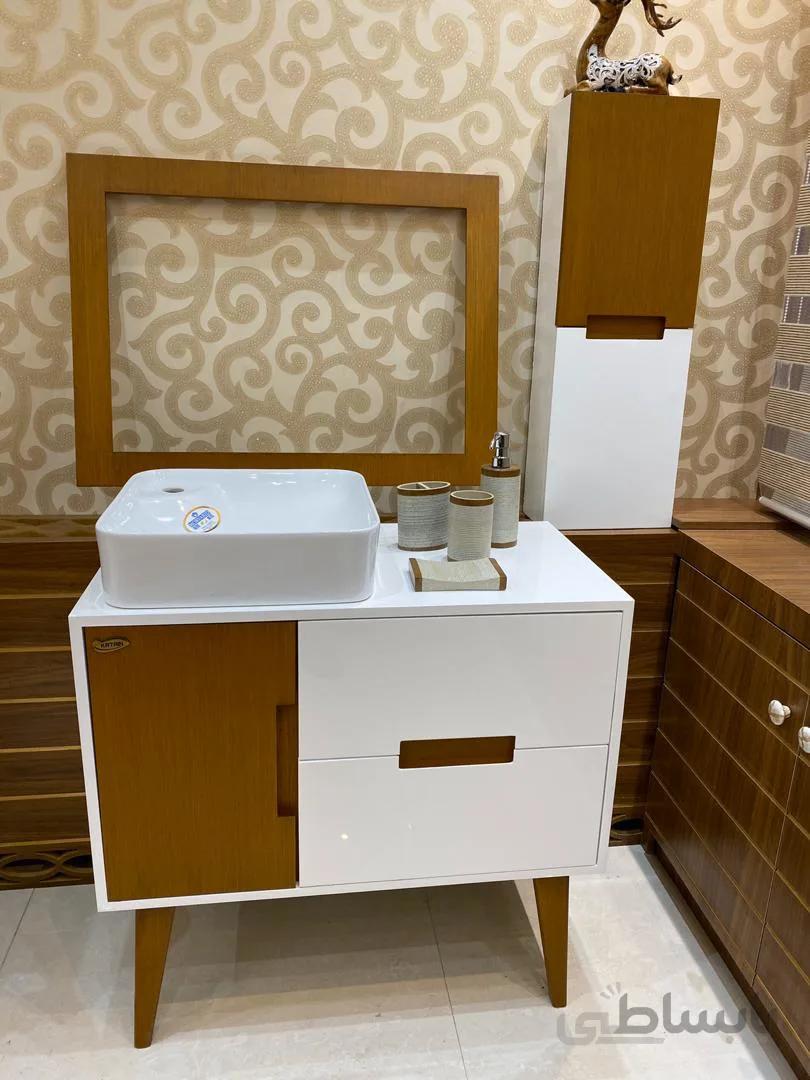 روشویی کابینتی قهوه ای آویستا کاترین(ارسال رایگان)