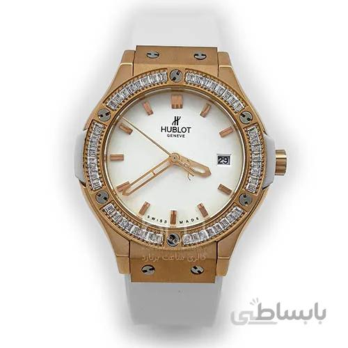 ساعت مچی هابلوت زنانه نگین دار |HUBLOT