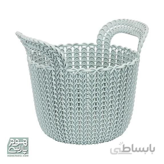 سبد کرور مدل KNIT مدل 575703 رنگ آبی