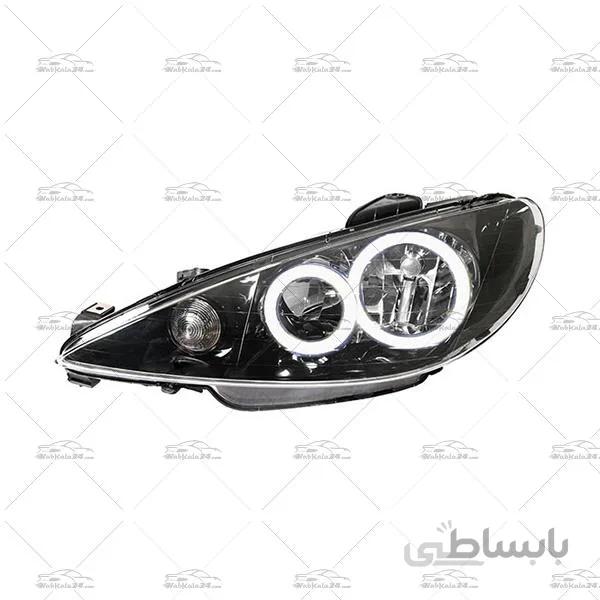 چراغ جلو اسپرت پژو 206 طرح رینگ