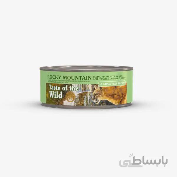 کنسرو Rocky Mountain با طعم گوشت گوزن و ماهی قزل الا برند Taste of the wild