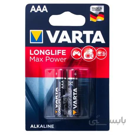 باتری قلمی وارتا مدلLongLife max power Alkaline AA بسته 2 عددی