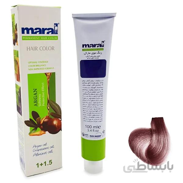 رنگ مو مارال سری ترکیبی مدل ارغوانی رزآلین شماره 7.091 maral