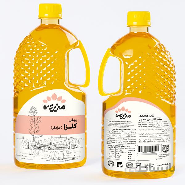 روغن کلزا فرابکر 1 لیتری مزرعه مخصوص سرخ کردن و پخت وپز