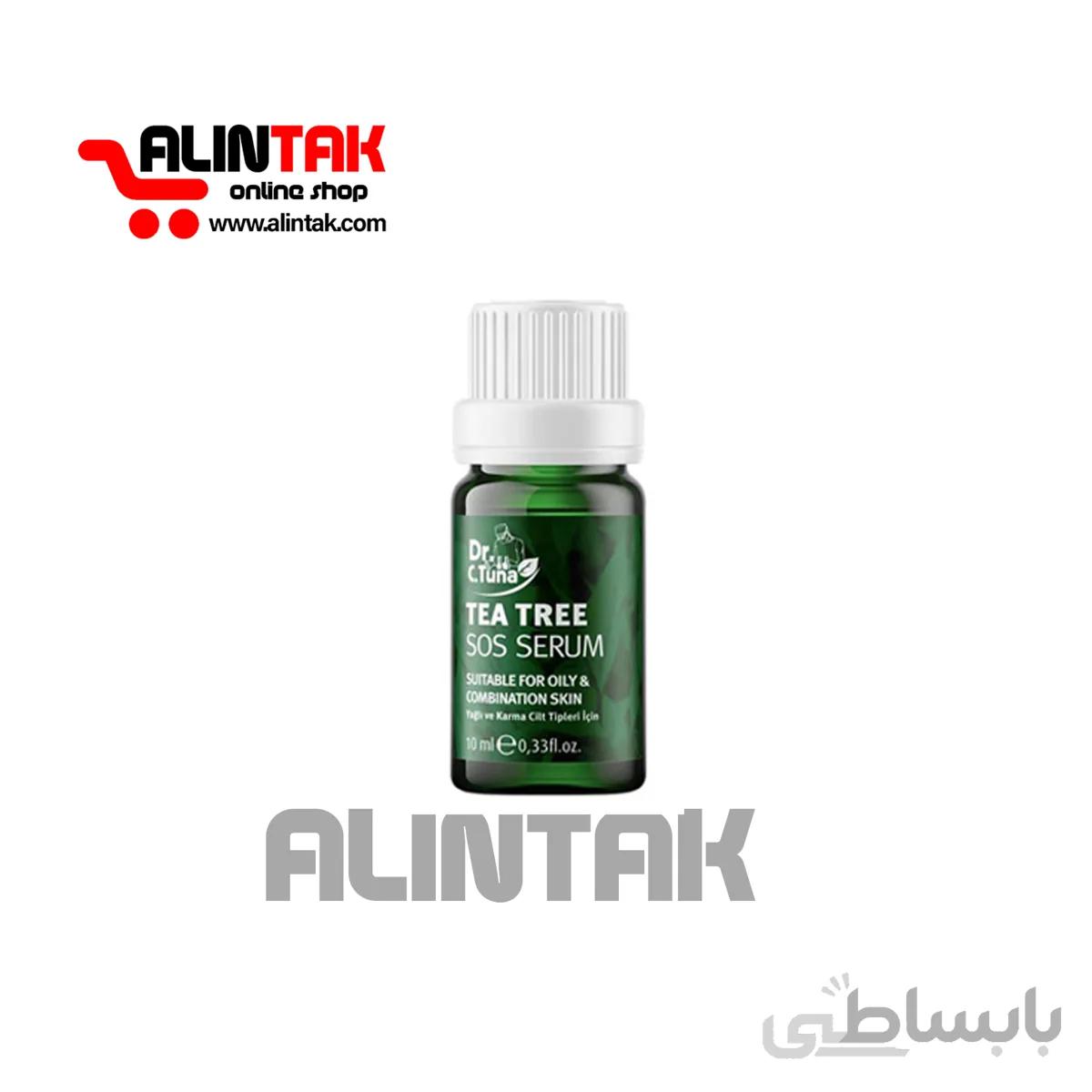 سرم صورت فارماسی غنی شده با روغن درخت چای tea tree حجم 10 میلی لیتر