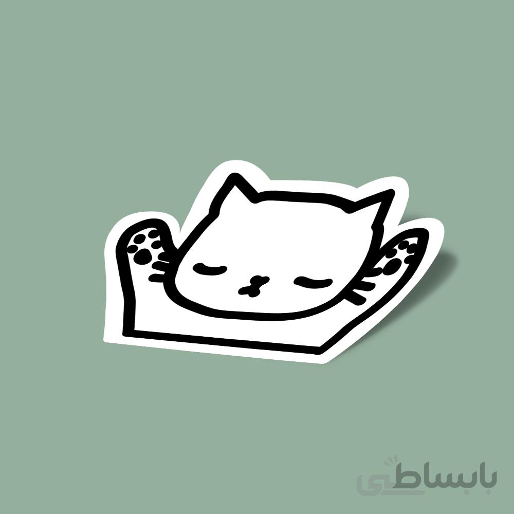 استیکر گربه خوابالو