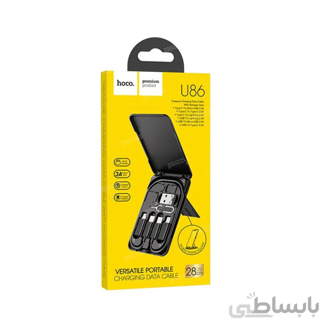 پک کابل شارژر هوکو مدل hoco u86