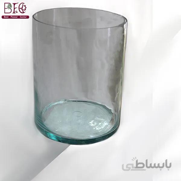 گلدان شیشه ای استوانه ای