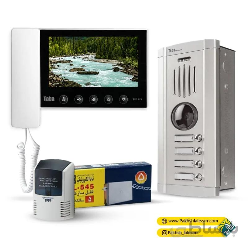 پکیج کامل آیفون تصویری با مانیتور 7 اینچ مدل 70-5 و پنل سهند تابا الکترونیک