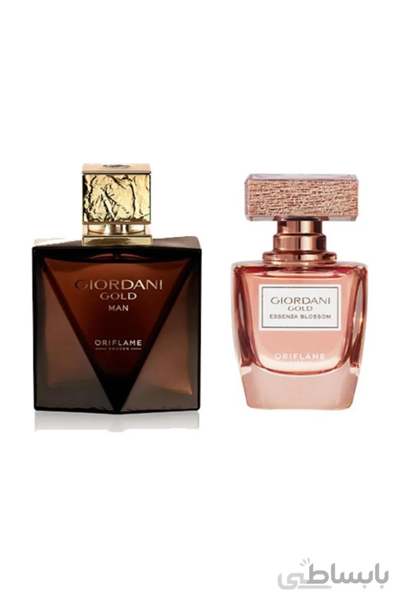 Oriflame Giordani Gold Man Edt 75 ml عطر مردانه + Giordani Gold Essenza Blossom Edp 50 ml عطر زنانه