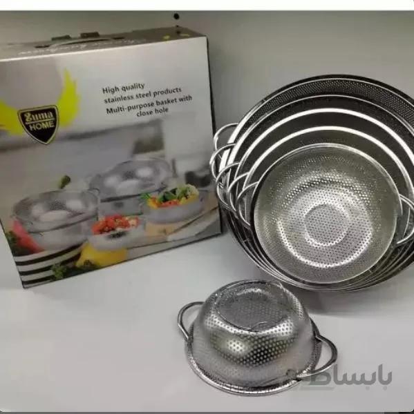 آبکش پانچ 6 پارچ استیل مارک زوما هوم ضد زنگ