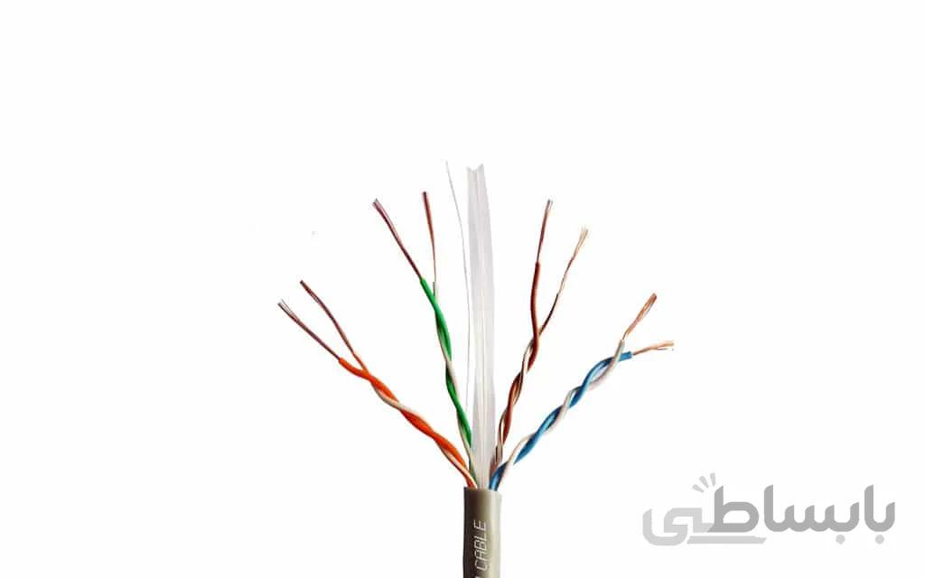 کابل شبکه CAT5E UTP لگراند با تست فلوک طول 305 متر ا CAT5 Legrand UTP network cable with flock test