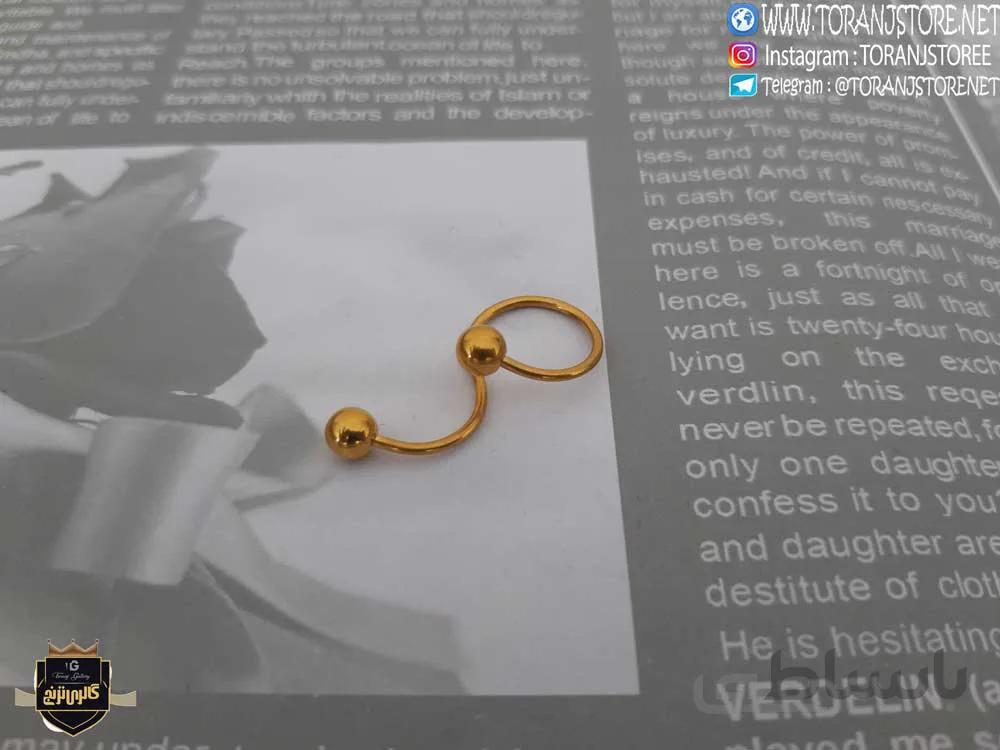 پیرسینگ لب و گوش طلایی