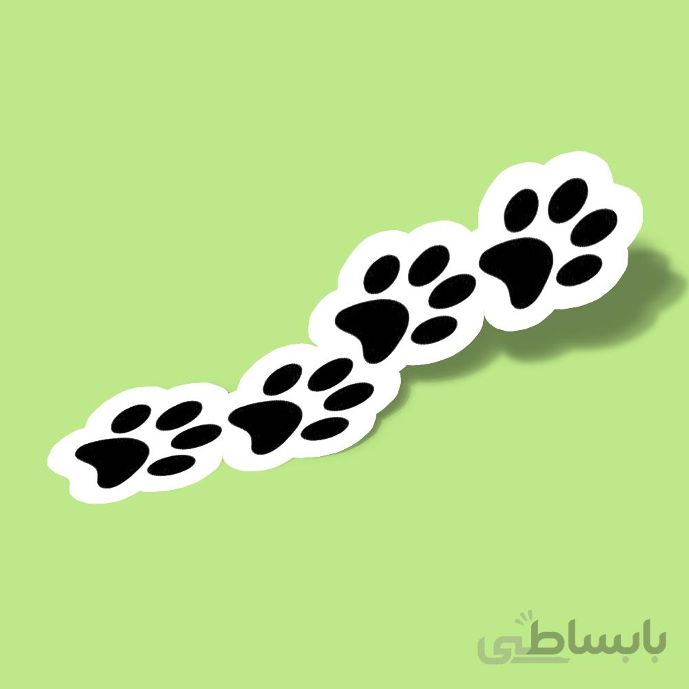استیکر جا پا سگ