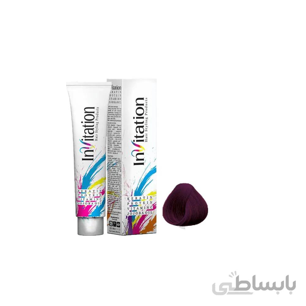 رنگ مو اینویتیشن شماره 4.20 حجم 120 میلی لیتر رنگ شرابی متوسط