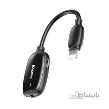 کابل تبدیل لایتنینگ به AUX/لایتنینگ باسئوس مدل CALL51-01 طول 0.15 متر