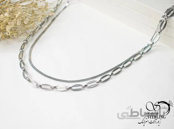 گردنبند استیل زنانه کد 5826