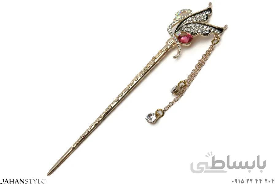شینیون موی مجلسی زنانه طرح قو