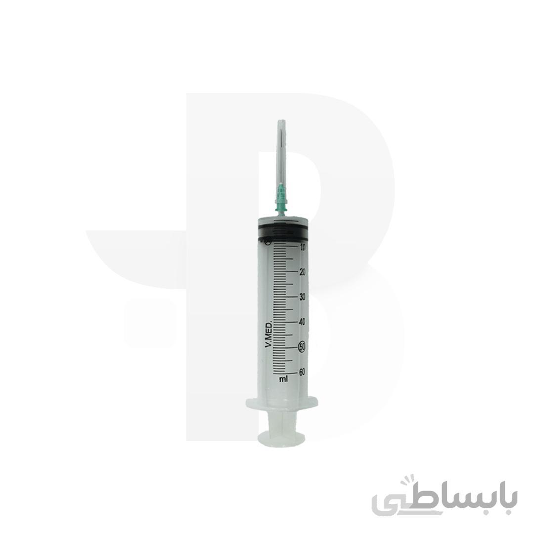 سرنگ ۵۰ سی سی سه تکه لوئر اسلیپ ورید