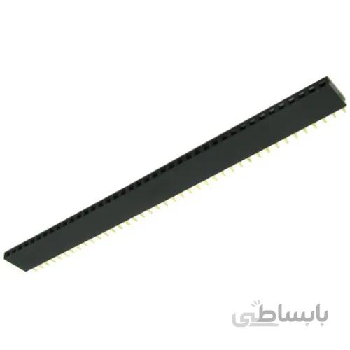 پین هدر 1x40 مادگی صاف 2.54 میلیمتر. Pin header 1x40 Female Straight 2.54mm Pitch