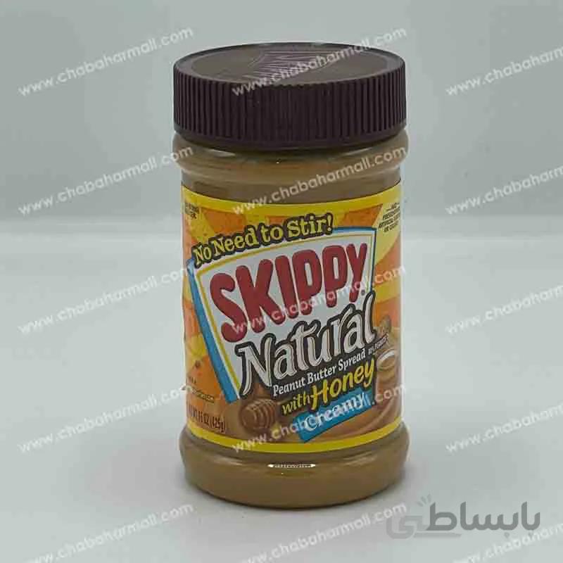 کره بادام زمینی اسکیپی سری Natural مدل Creamy and Honey